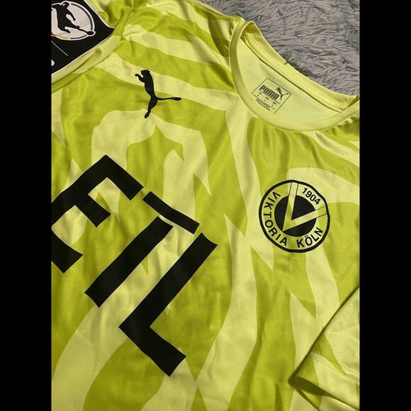 VICTORIA KÖLN Match ISSUE Worn & Signed Jersey Handle #7 Bundesliga 3 Germany - Picture 3 of 9